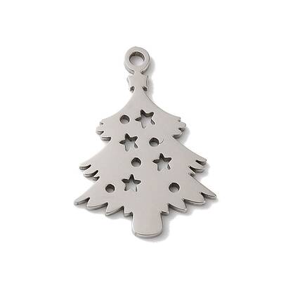 Non-Tarnish 5Pcs Christmas 201 Stainless Steel Pendants