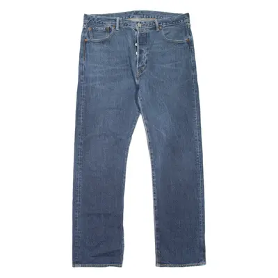 LEVI'S 501 Jeans Mens Blue Regular Straight W36 L32