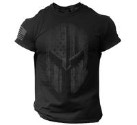 American Spartan Patriotic USA Flag Viking Men's T Shirt Casual Cotton