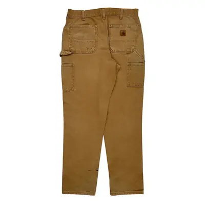 Carhartt Cargo Carpenter Trousers - 34? Waist Brown Cotton