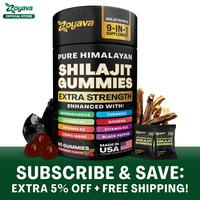 Zoyava Pure Himalayan Shilajit Gummies - Tamarind & Raspberry Flavored All-in-One Shilajit Supplement with 8+ Extra Strength ...