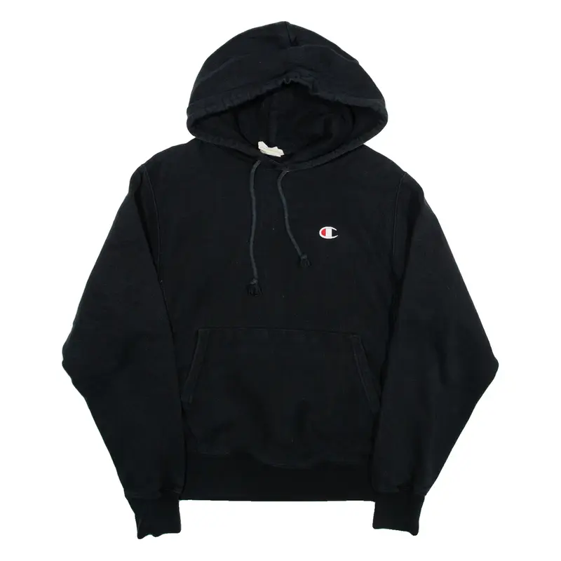 CHAMPION REVERSE WEAVE Mens Black Hoodie S
