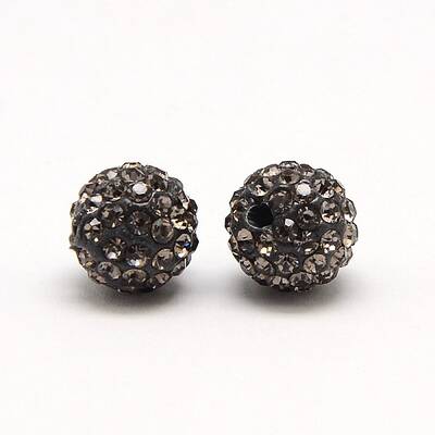 Polymer Clay Rhinestone Beads