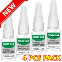 4PCS Super Glue All Purpose with Anti Clog Cap. Ca Glue - Adhesive Super Glue. Cyanoacrylate Glue for Hard Plastics, DIY Craf...