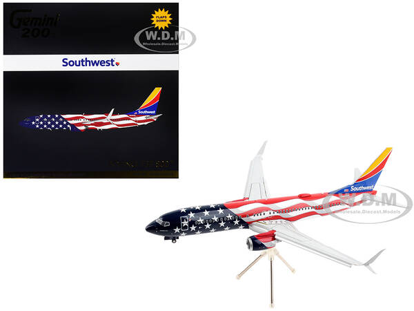 Boeing 737-800 Commercial Aircraft with Flaps Down \
