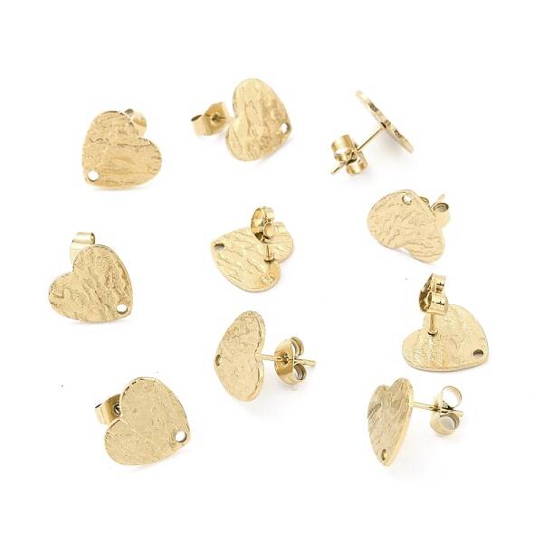 Ion Plating(IP) 304 Stainless Steel Stud Earring Findings