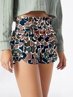 Women's All Over Print Shorts, Casual Comfy Breathable Shorts for Daily Wear, Ladies Bottoms for Summer, Womenswear