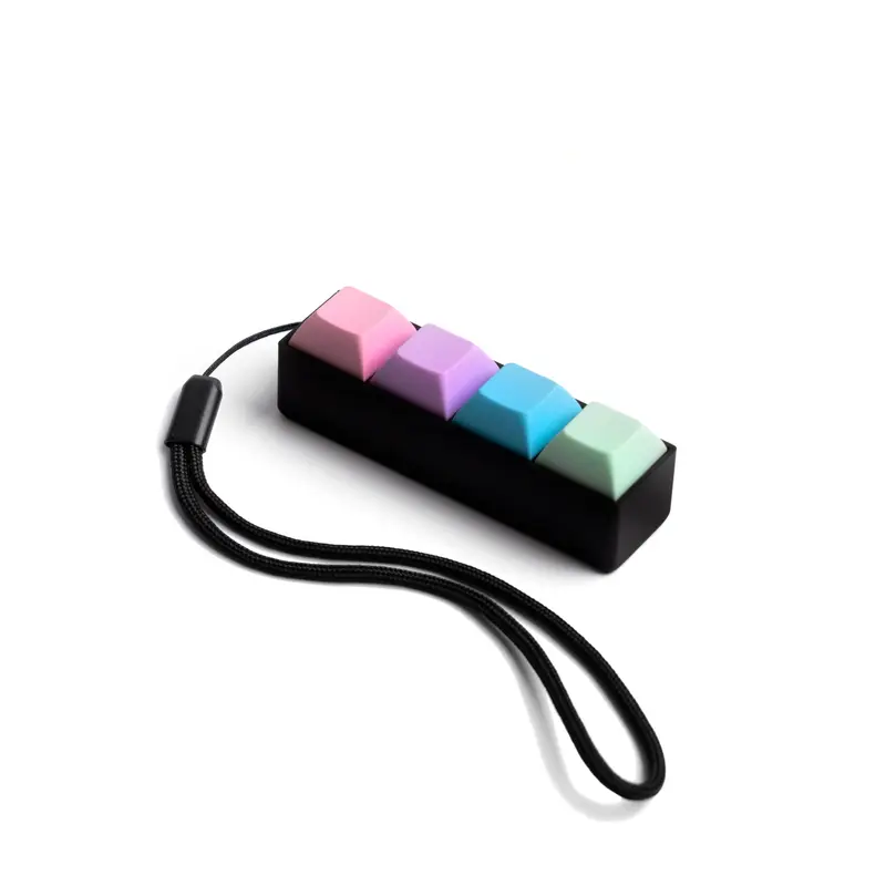 [Customizable Keycap Colors!] 4 Key Mechanical Keyboard Fidget