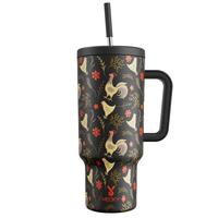 【Amber&MEOKY】Stainless Steel Vacuum Insulated Tumbler with Lid and Straw for Water cold hrs 24,hot hrs 8, Iced Tea or Cof...