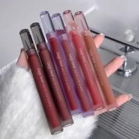 Long Lasting Lip Gloss, 6 Counts/set Matte Easy Coloring Lip Stick, for All Occasions Lip Makeup, Girls and Women Makeup Acce...