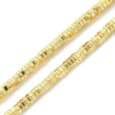 Electroplated Synthetic Non-magnetic Hematite Beads Strands