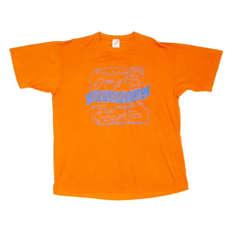 Durhamville Mens T-Shirt Orange XL