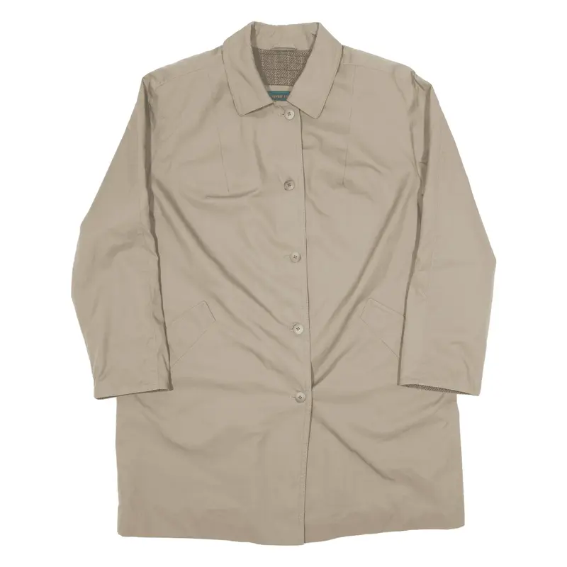 SWALL Blanket Lined Womens Trench Coat Beige 90s L