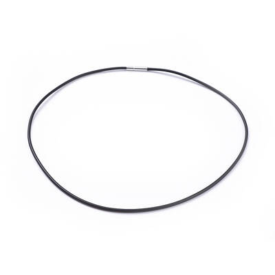 Rubber Necklace Cord with Brass Findings