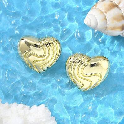 Brass Stud Earrings for Women