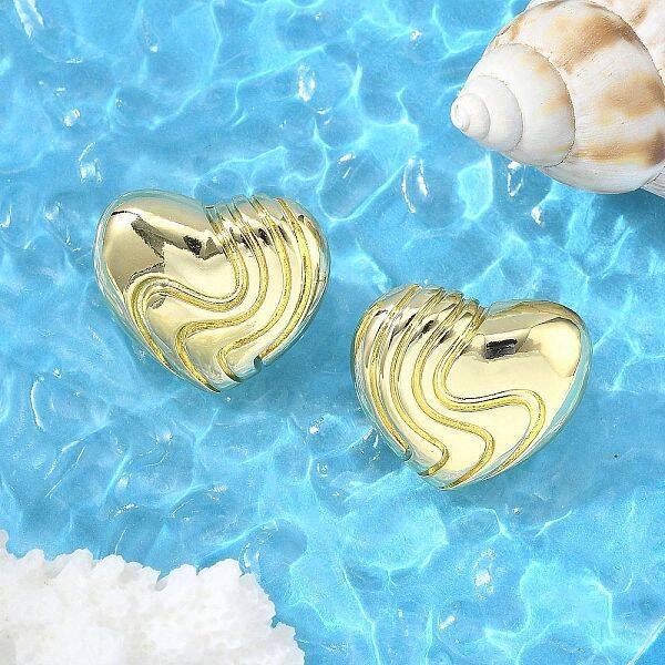 Brass Stud Earrings for Women