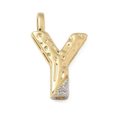 Brass Micro Pave Cubic Zirconia Pendants