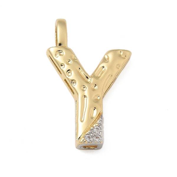 Brass Micro Pave Cubic Zirconia Pendants