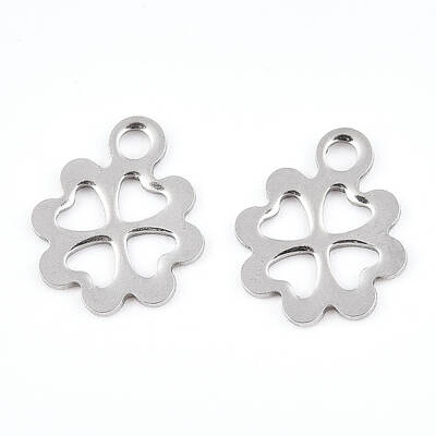 Tarnish Resistant 201 Stainless Steel Flower Charms