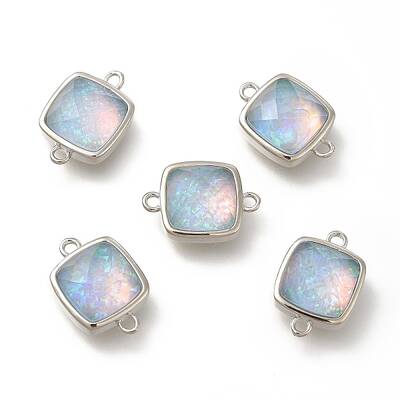 Synthetic Opal Connector Charms