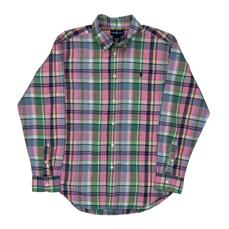 Age 14-16 Ralph Lauren Checked Shirt - XL Multicoloured Cotton