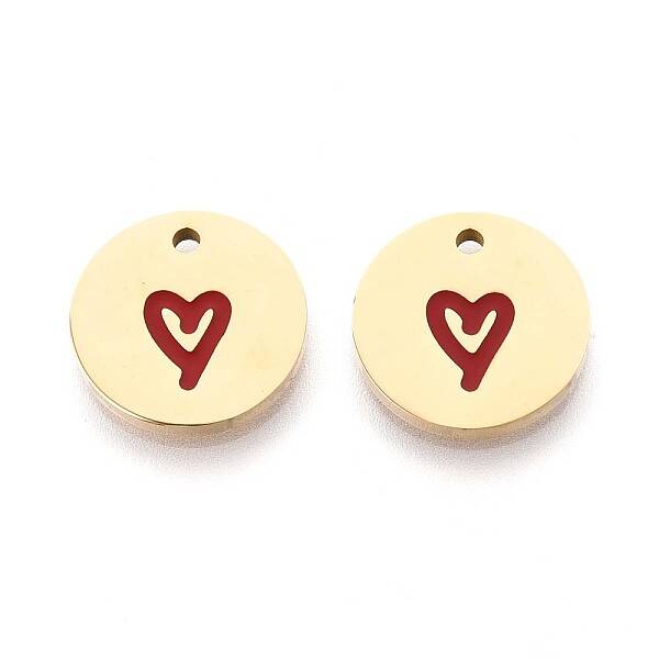 304 Stainless Steel Enamel Charms