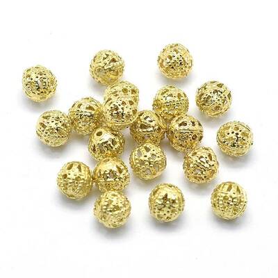 Brass Filigree Beads