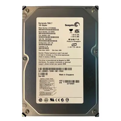 9W2083-032 Seagate BarraCuda 7200.7 Series 120GB 7200RPM IDE Ultra ATA/100 (ATA-6) 8MB Cache (CE) 3.5-Inch Hard Drive