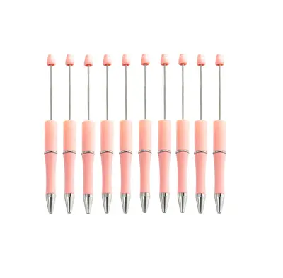 Beadable Pens Collection 2 Plastic Bead pen Black Ink Ballpoint Pens Diy Pens Cute Cool Pens for Students Teacher Bridal Grad...