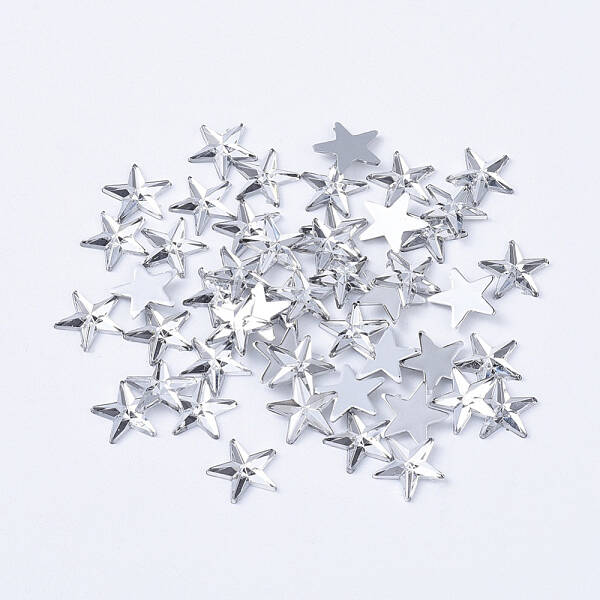 Acrylic Rhinestone Flat Back Cabochons
