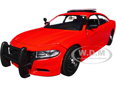 2023 Dodge Charger Pursuit Police Car Red Law Enforcement and Public Service Series 1/24 Diecast Model Car by Motormax