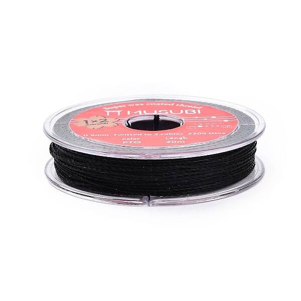 2-Ply Round Waxed Cotton Thread Cords