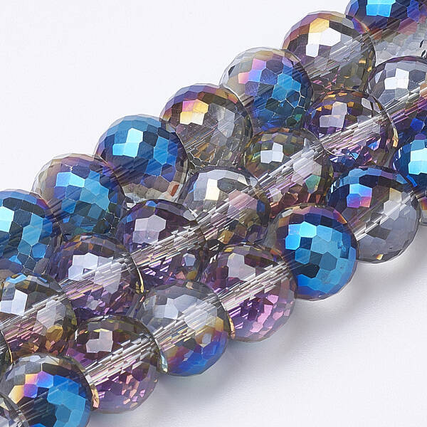 Electroplated Glass Beads Strands