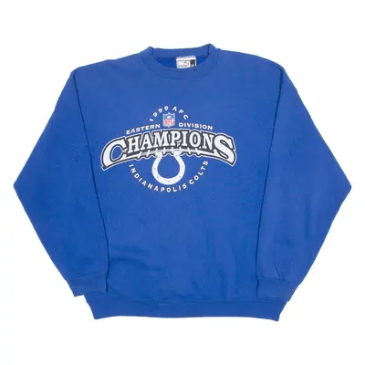 PUMA NFL Indianapolis Colts Mens Sweatshirt Blue Crew Neck USA XL