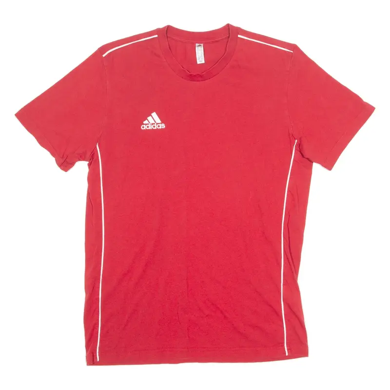 ADIDAS Mens T-Shirt Red Crew Neck M