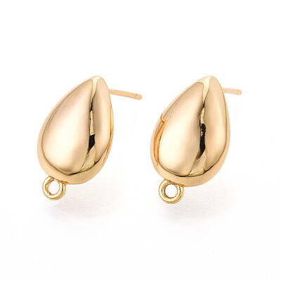 Brass Stud Earring Findings
