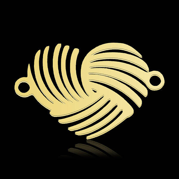 Ion Plating(IP) 201 Stainless Steel Connector Charms