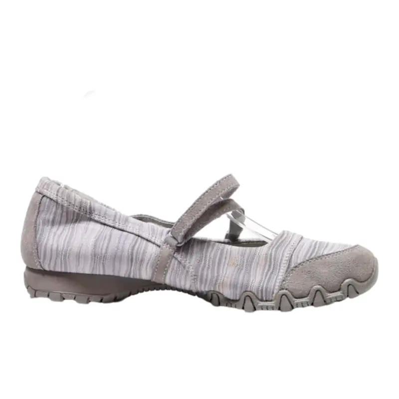 SKECHERS Ballet Shoes Grey Synthetic Womens UK 5