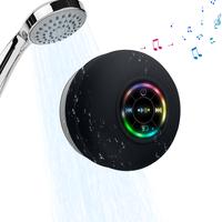 Portable Mini Wireless Speaker, Suction Cup Waterproof Shower Speaker with LED Light, USB Rechargeable Portable Wireless Blue...