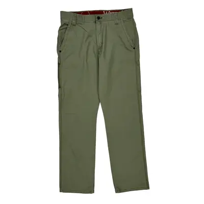 Wrangler Cargo Trousers - 34W 32L Green Cotton Blend