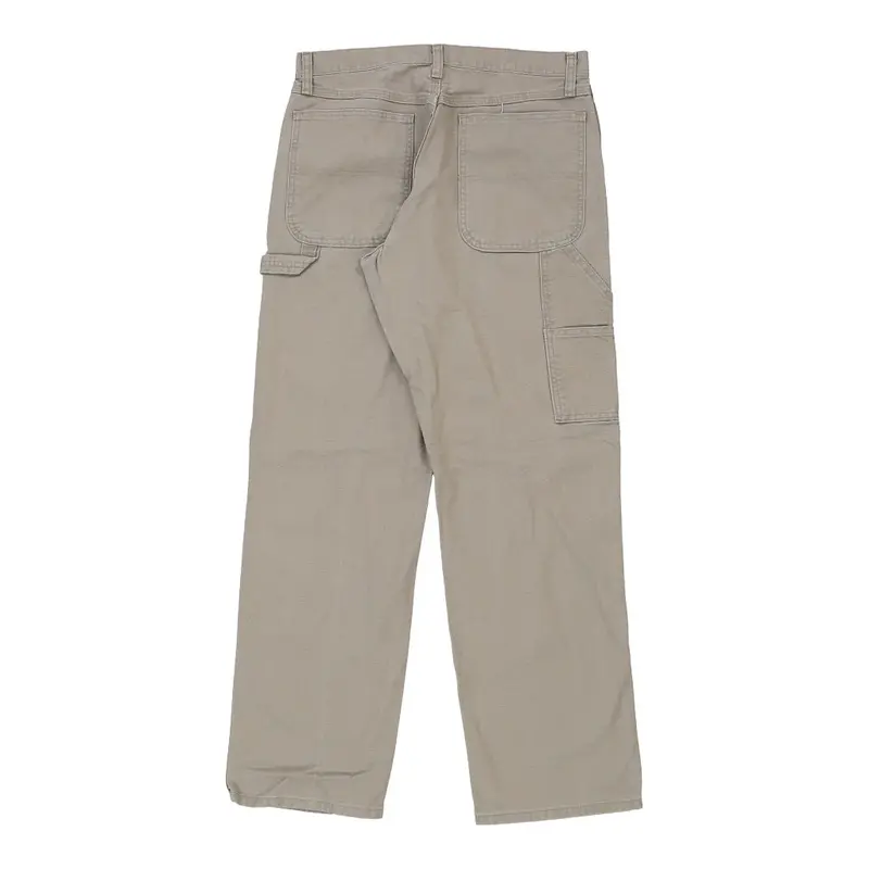 Rustler Cargo Trousers - 32W 32L Beige Cotton