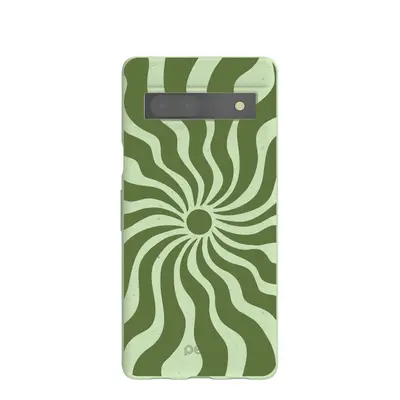 Sage Green Watermelon Time Warp Google Pixel 7a Case