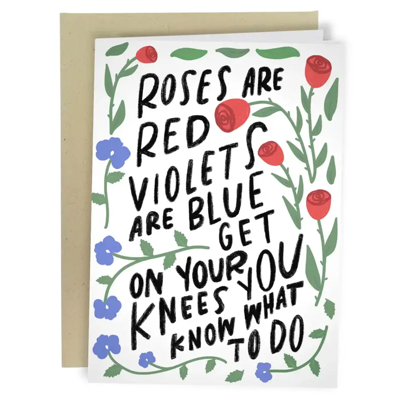 Funny Valentine's Day Cards for Him or Her - Raunchy Valentines Day Cards - 5x7 Inch Individual Greeting Cards Made in the US...