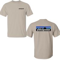 Patagonia Inspired Logo Tee – Classic Hiking Adventure Shirt with Mountain Graphic, Soft Cotton Tee for Outdoor and Nature ...
