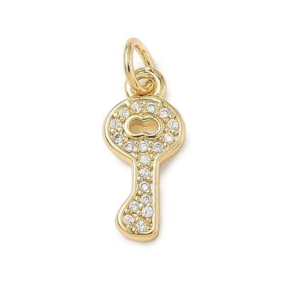 Brass Micro Pave Cubic Zirconia Pendants