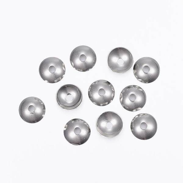 Tarnish Resistant 201 Stainless Steel Bead Caps