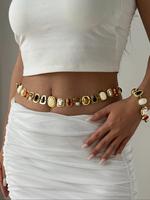 Vintage Style Body Chain, Fashionable Body Jewelry for Women & Girls, Trendy All-match & Exquisite Jewelry Accessories for Bi...