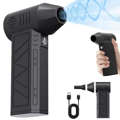 Portable Handheld Blower, Rechargeable Electric Blower, High Speed 110000RPM Brushless Motor Blower, Suitable for Outdoor Bar...