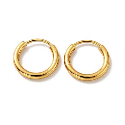 PVD Vacuum Plating 201 Stainless Steel Huggie Hoop Earrings