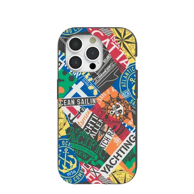 Black Seafaring iPhone 15 Pro Case